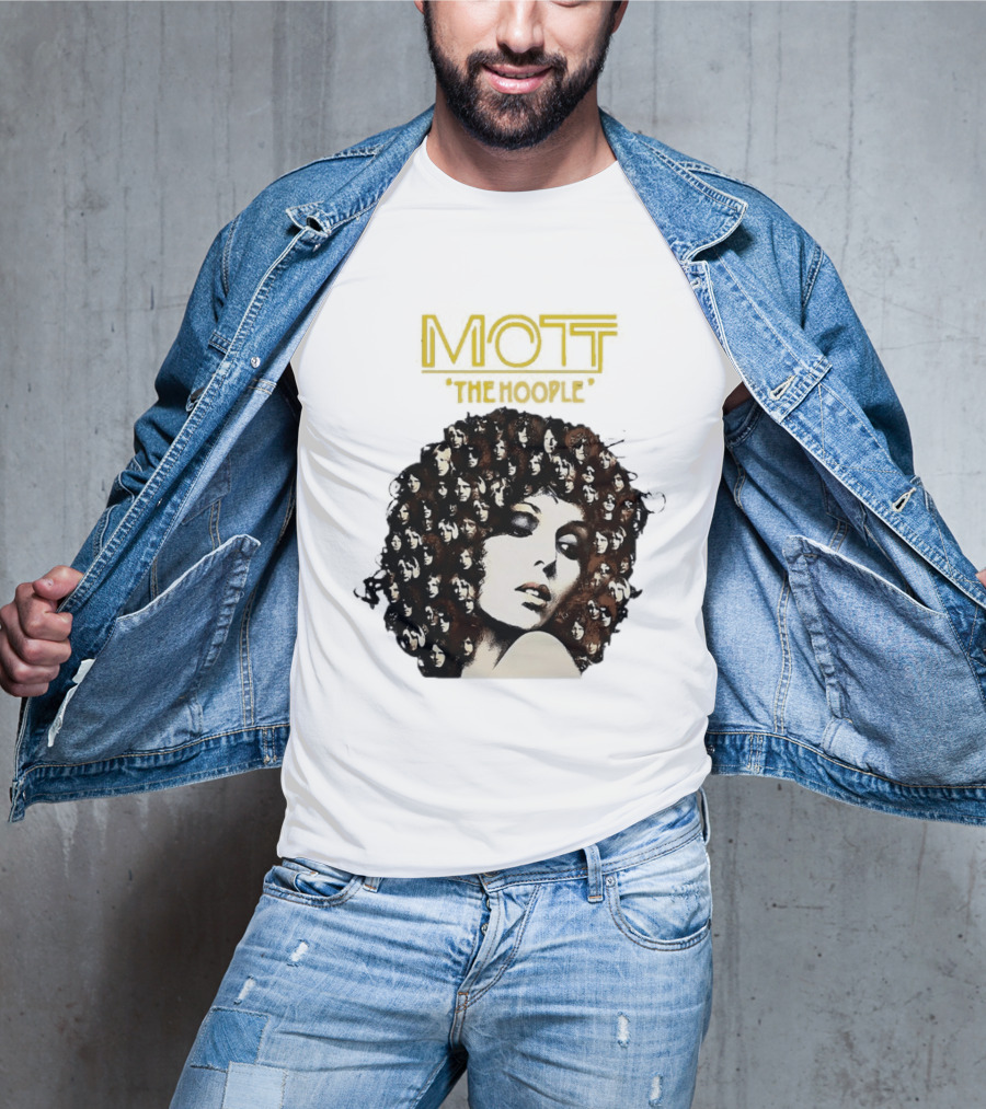 Mott The Hoople Iconic Hair Portrait With Faces T-Shirt