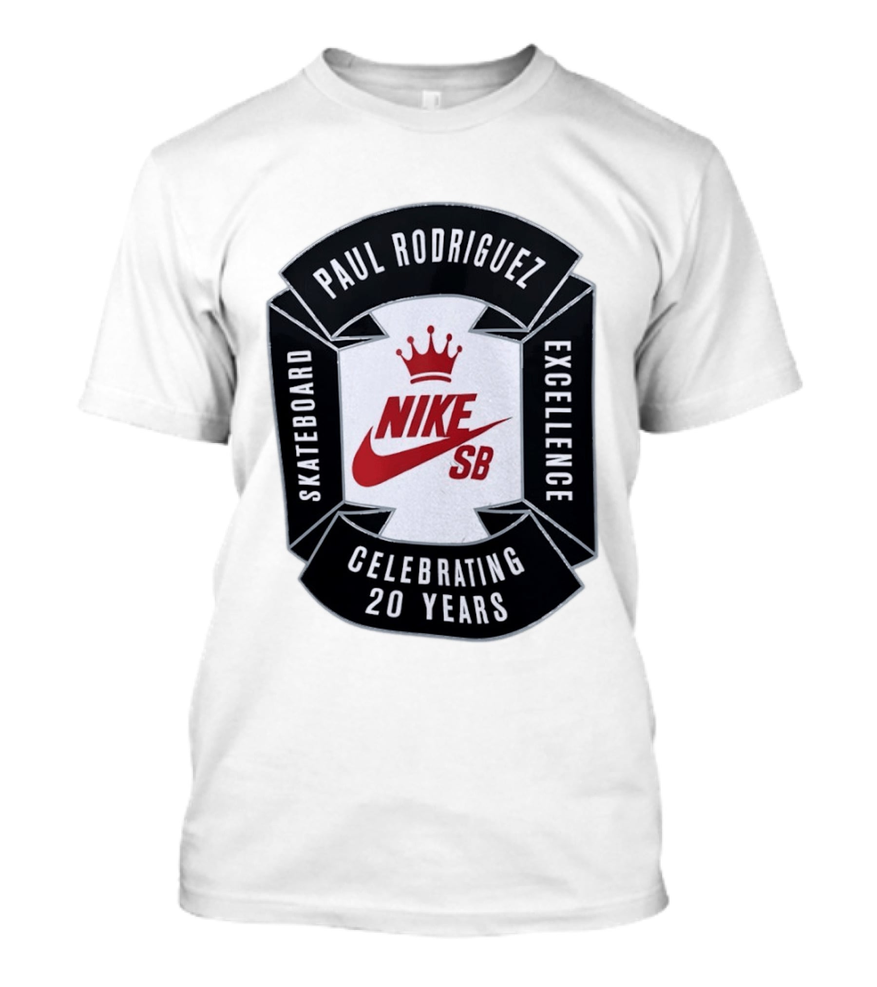 Paul Rodriguez Nike SB Skateboard Excellence Celebrating 20 Years T-Shirt