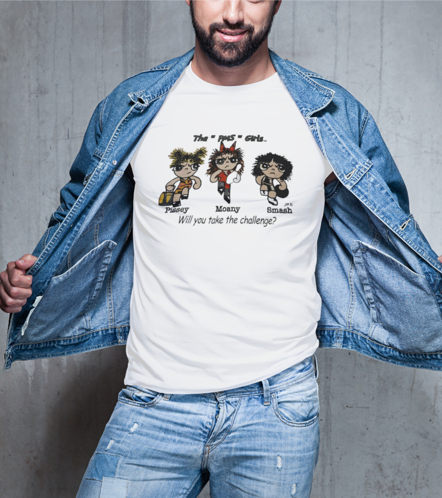 Powerpuff Girls MPS Pissey Moany Smash Will You Take The Challenge T-Shirt