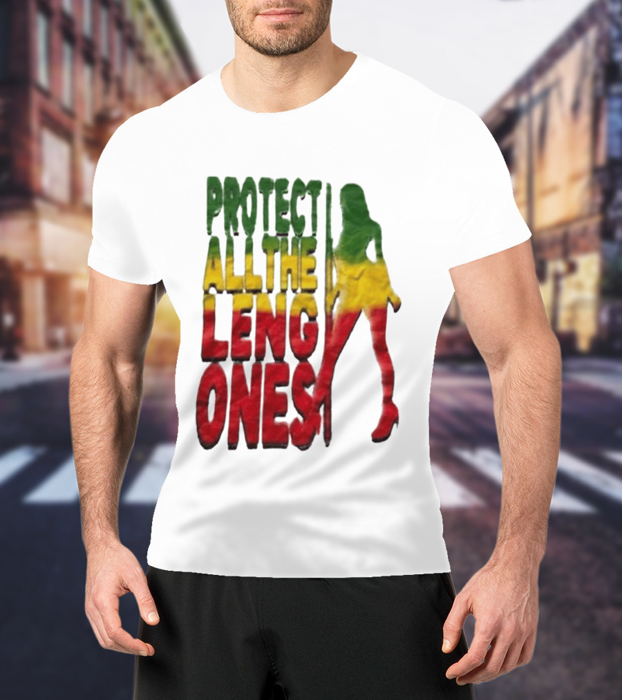 Protect All The Leng Ones Rasta T-Shirt