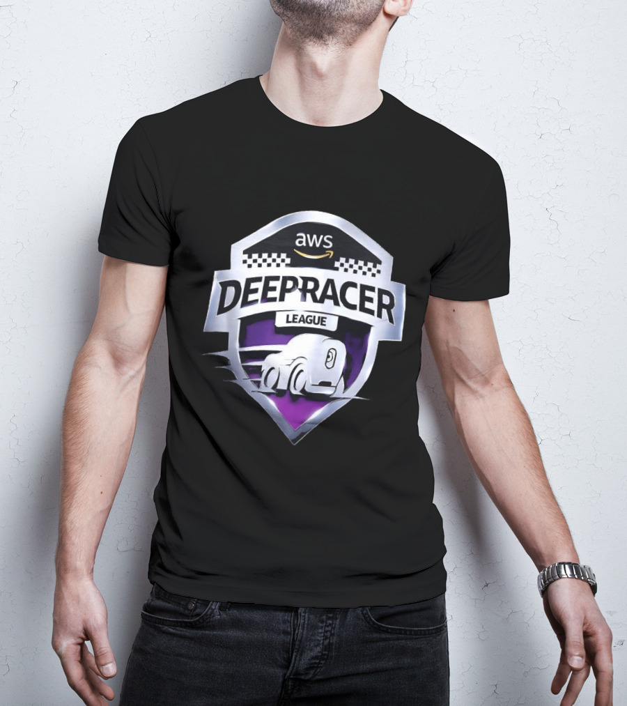 AWS DeepRacer League Shield Emblem Racing Championship T-Shirt