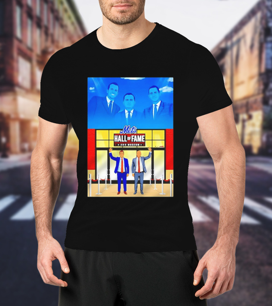 Howie Rose Gary Cohen Mets Hall Of Fame Museum T-Shirt