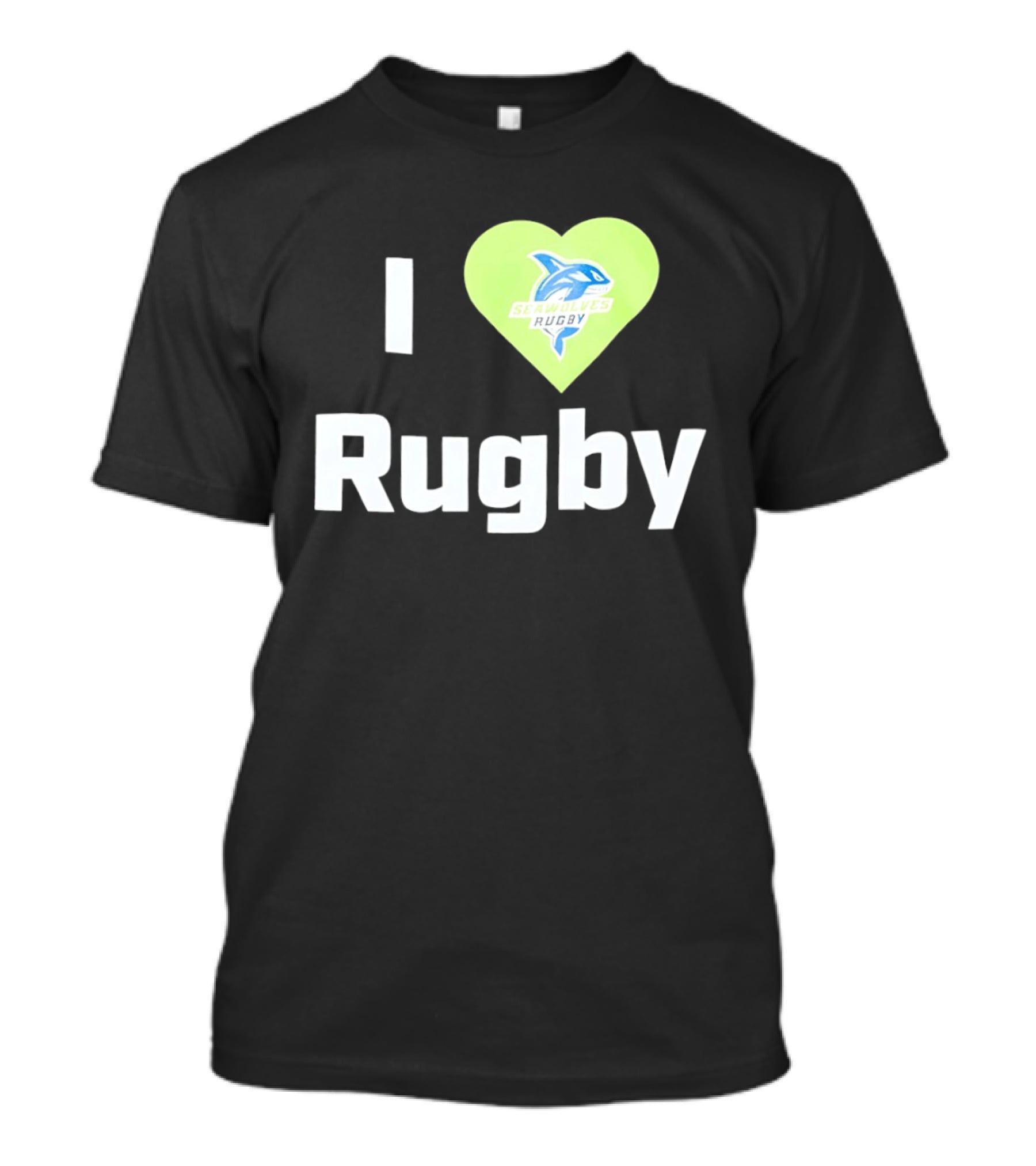 I Love Rugby Seattle Seawolves Heart T-Shirt
