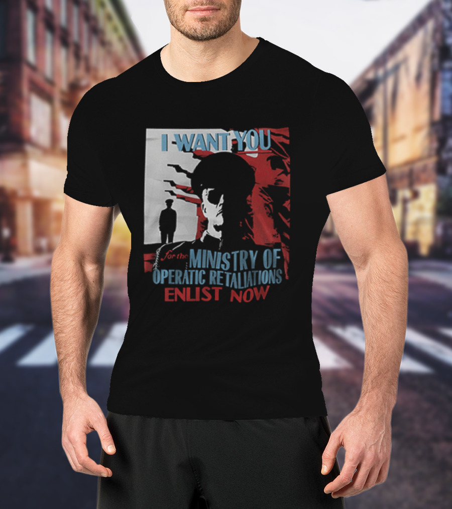 Boston Red Sox My Chemical Romance Tour 2025 I Want You Ministry Of Operatic Retaliation Enlist Now T-Shirt