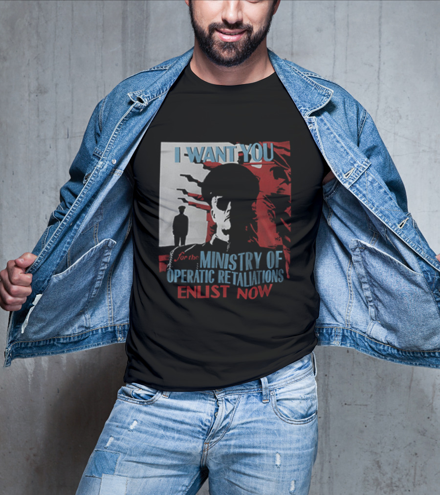 Boston Red Sox My Chemical Romance Tour 2025 I Want You Ministry Of Operatic Retaliation Enlist Now T-Shirt