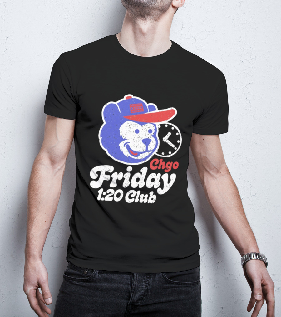 CHGO Friday 1 20 Club Bear Cubs Logo Vintage Cap T-Shirt