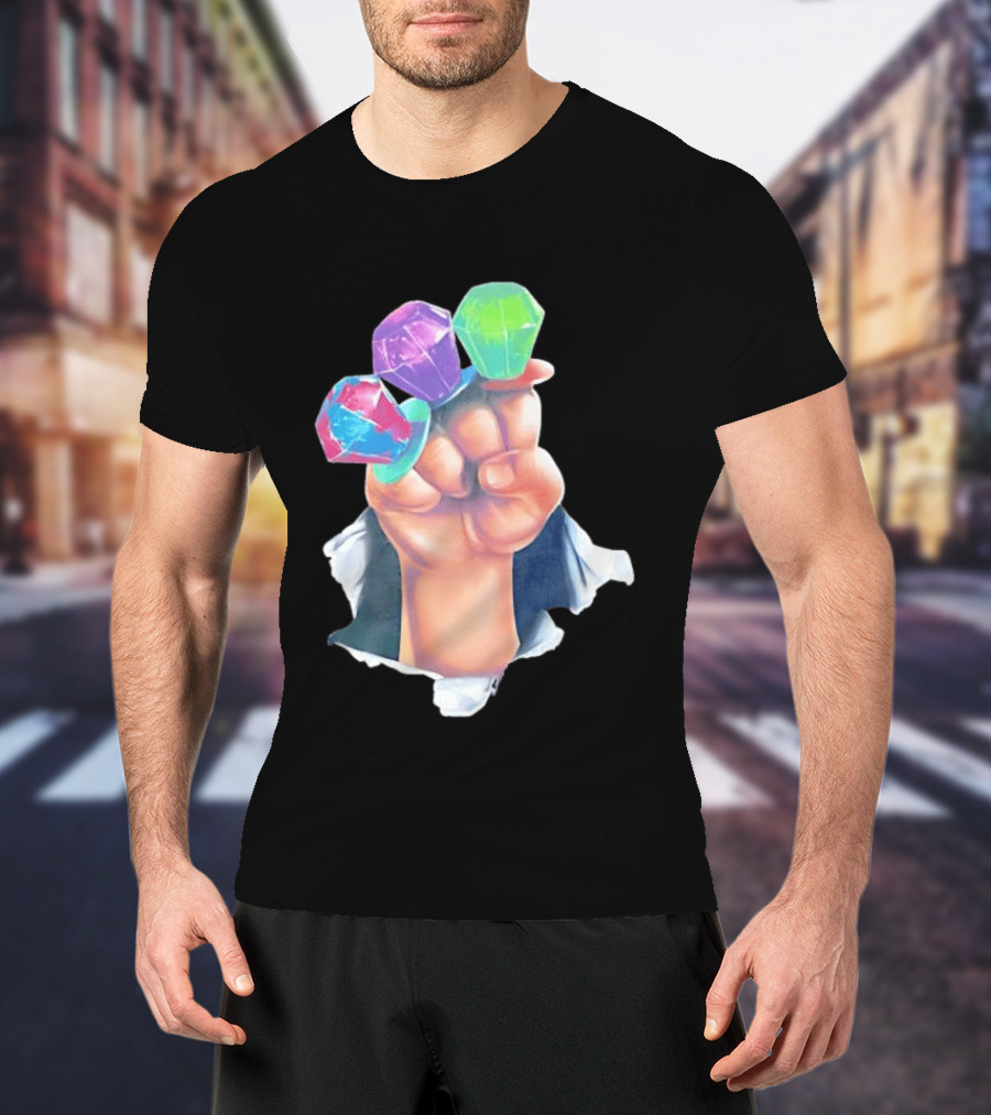 Ring Pop Candy Gemstone Fist Colorful Fun Accessory For Kids And Adults T-Shirt