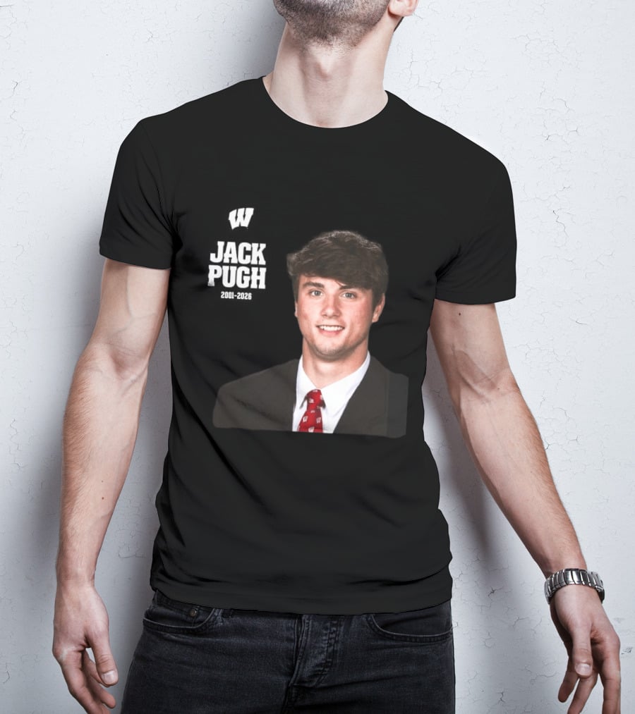 Wisconsin Badgers Football Jack Pugh 2001 2026 T-Shirt