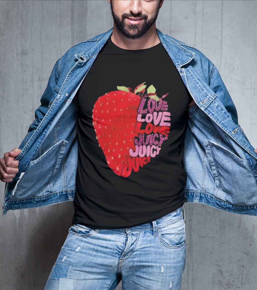 Love Love Love Juicy Juicy Juicy Strawberry T-Shirt