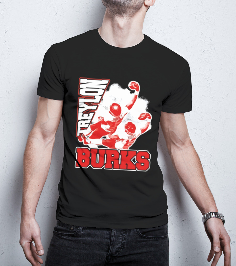Treylon Burks Washington Commanders Burks Football Action T-Shirt