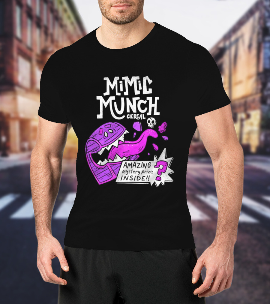 Mimic Munch Cereal Amazing Mystery Prize Inside Dungeons And Dragons T-Shirt