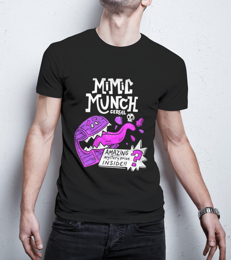 Mimic Munch Cereal Amazing Mystery Prize Inside Dungeons And Dragons T-Shirt