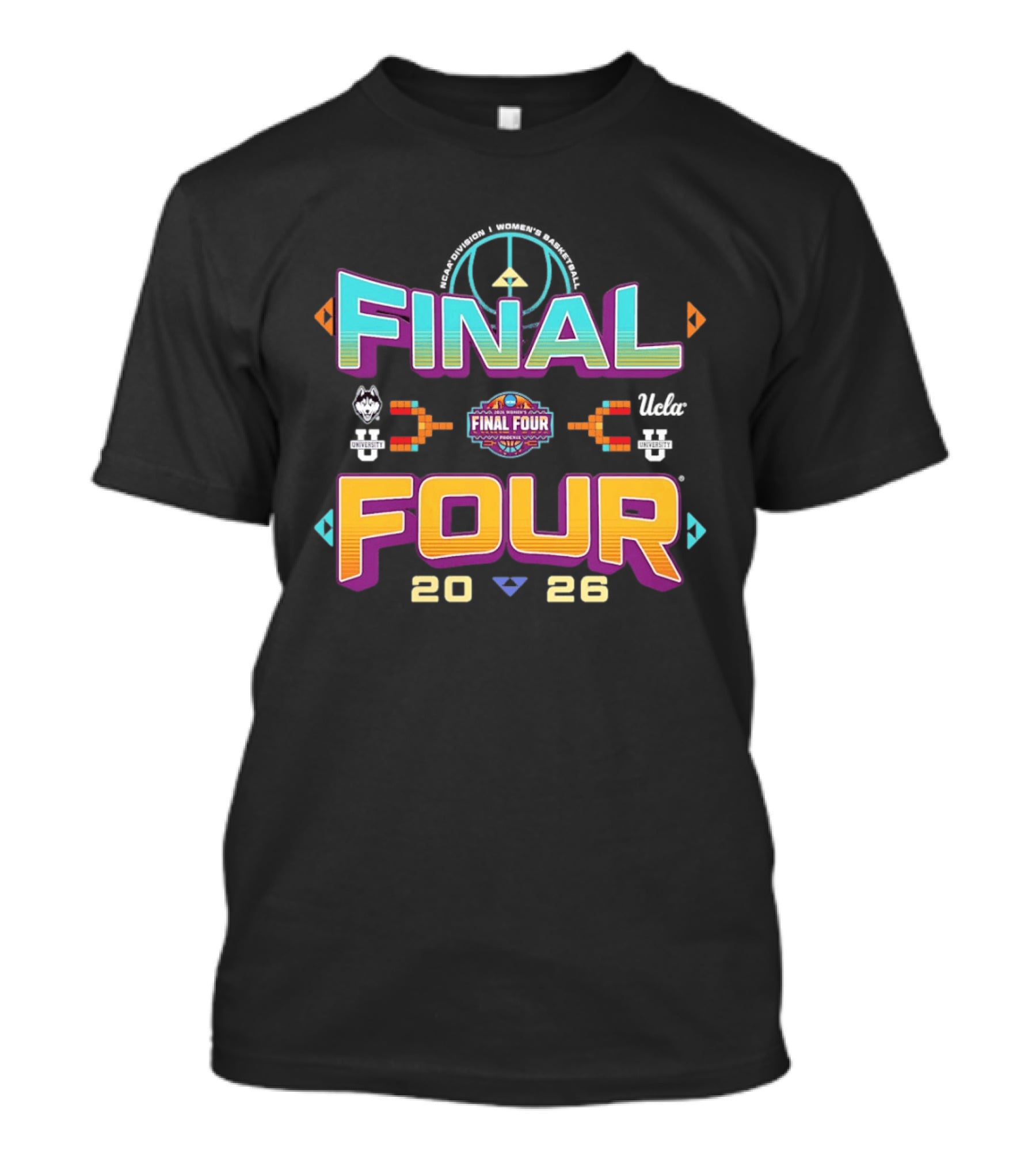 Peace Sign March Madness Final Four 2026 Women's NCAA Basketball Tournament UConn Vs UCLA T-Shirt