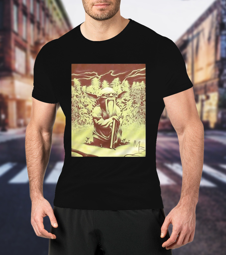 Yoda Star Wars Spliff Meme MZ T-Shirt