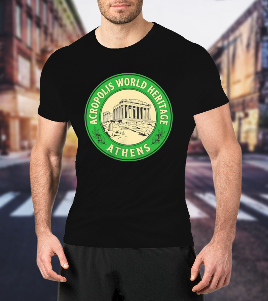 Acropolis World Heritage Athens Iconic Parthenon Landmark T-Shirt