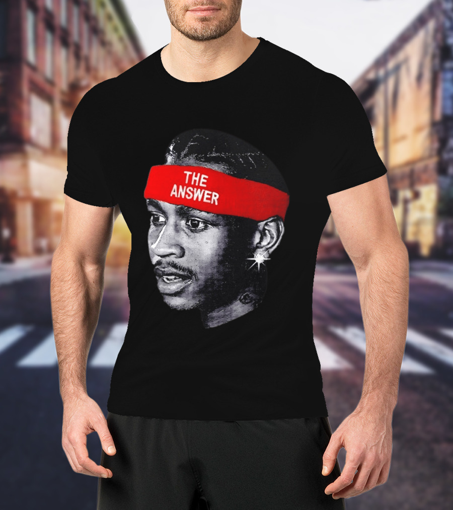 Allen Iverson The Answer Basketball Legend T-Shirt