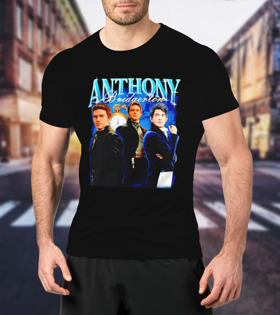 Anthony Bridgerton Netflix Series Character With T-Shirt