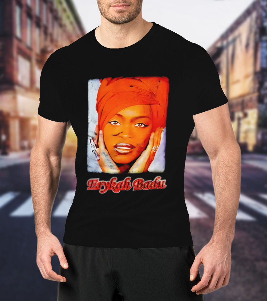 Erykah Badu Iconic Headwrap And Face T-Shirt