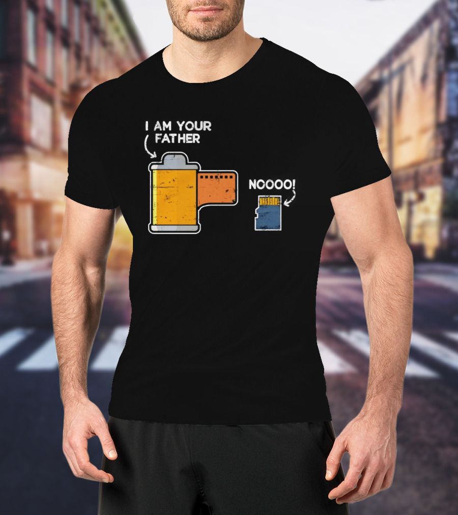 I Am Your Father Film Roll MicroSD Noooo Star Wars T-Shirt