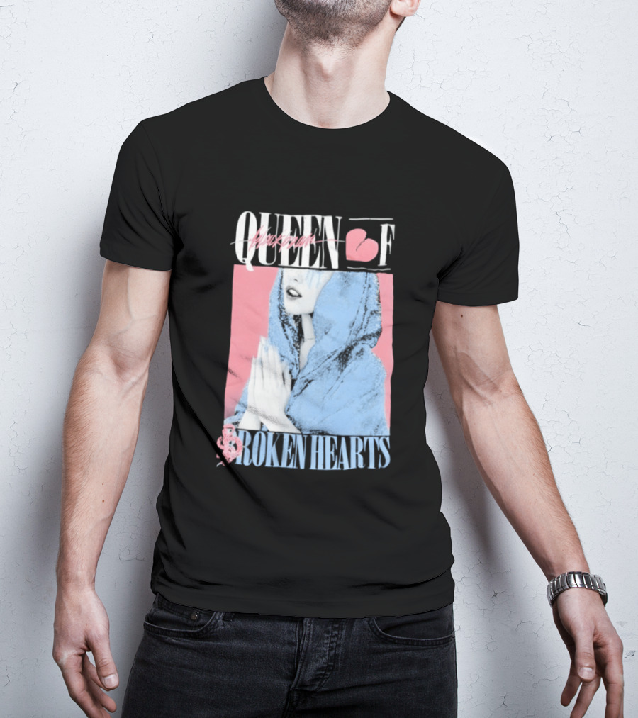 Blackbear Queen Of Broken Hearts Prayer Design With Pink And Blue Aesthetic T-Shirt
