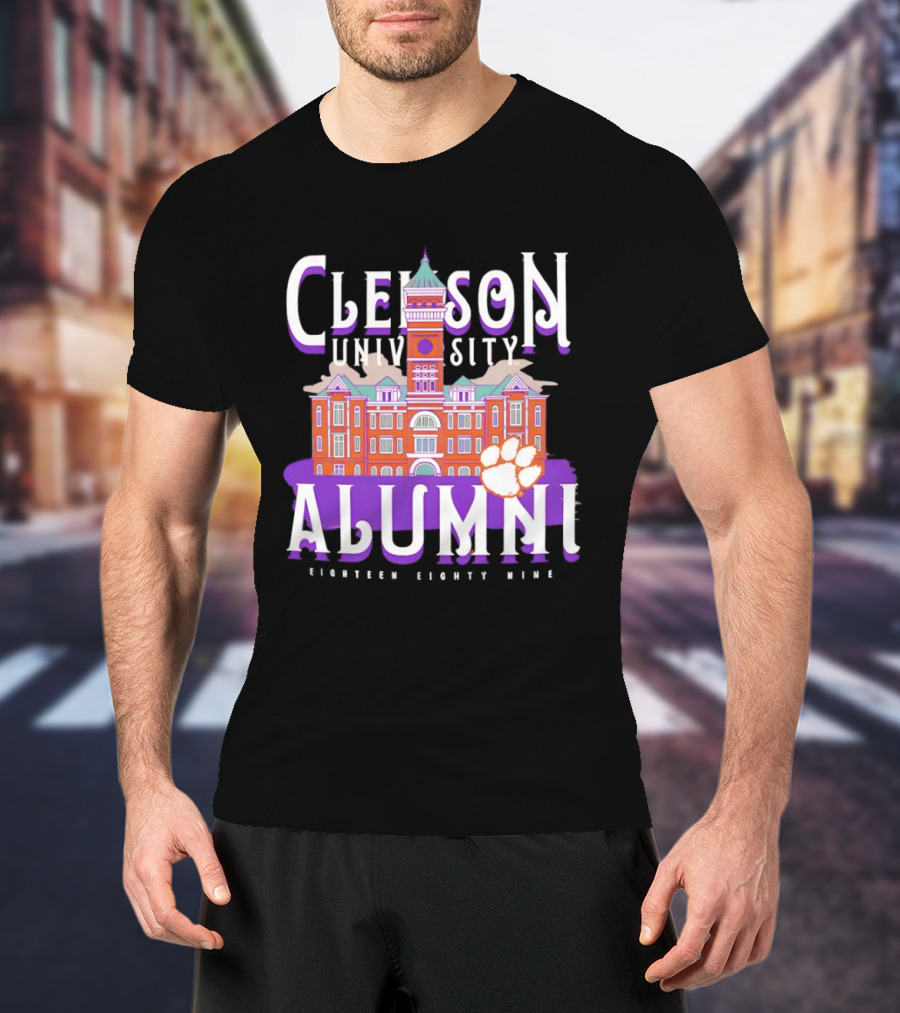 Clemson University Alumni Eighteen Eighty Nine Campus Tigers T-Shirt