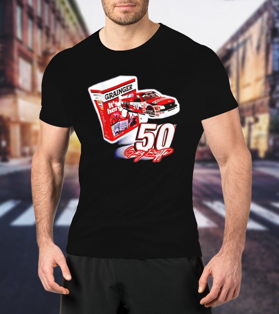 Grainger NASCAR 50 Greg Biffle Racing Car It's Here T-Shirt