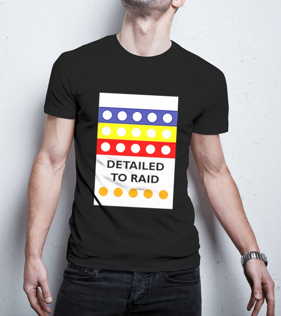 Detailed To Raid Colorful Circle Stripes T-Shirt