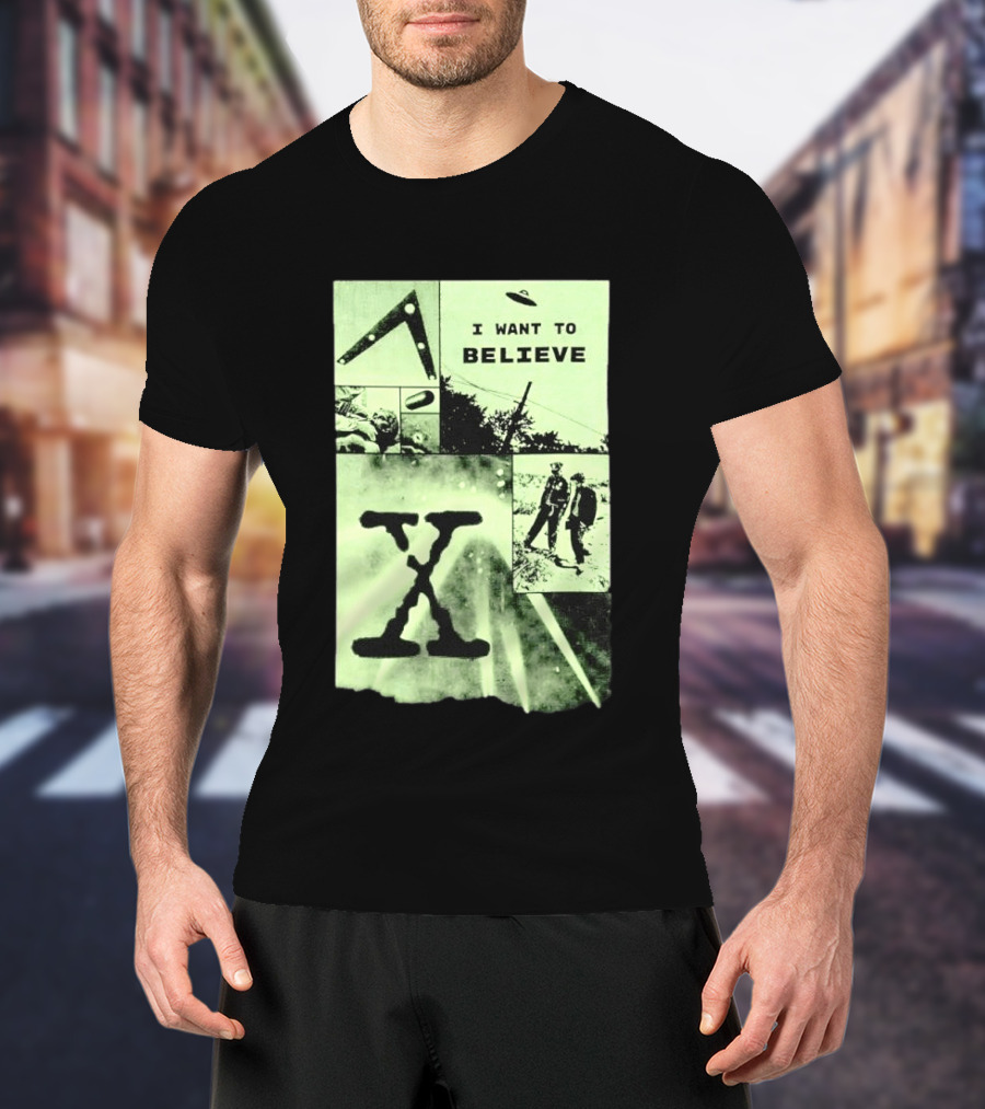 Paranormal I Want To Believe UFO X Files Aliens And Mysteries T-Shirt