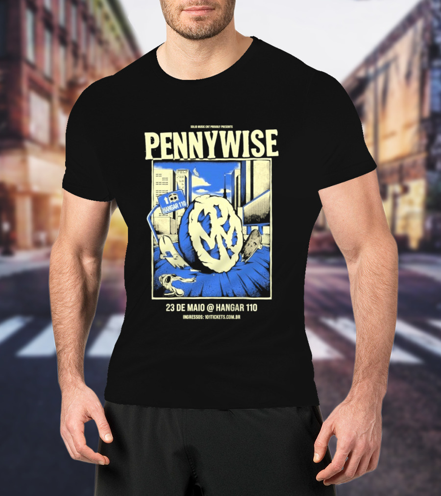 Pennywise We Are One Tour Sao Paulo Brazil Hangar 110 May 23 2026 T-Shirt