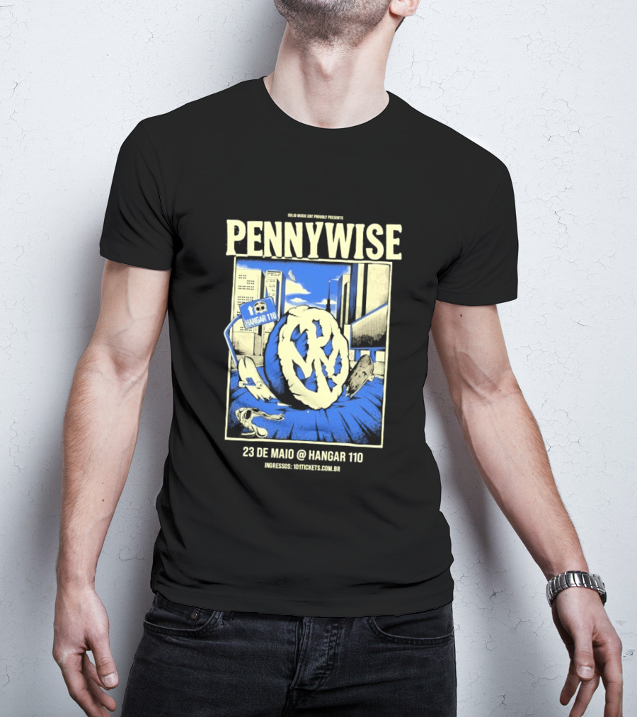 Pennywise We Are One Tour Sao Paulo Brazil Hangar 110 May 23 2026 T-Shirt