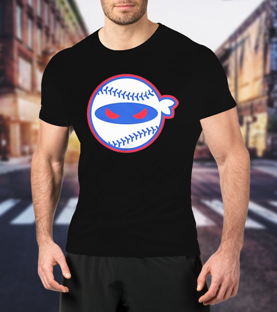 Pitching Ninja Baseball Eyes Atlanta T-Shirt