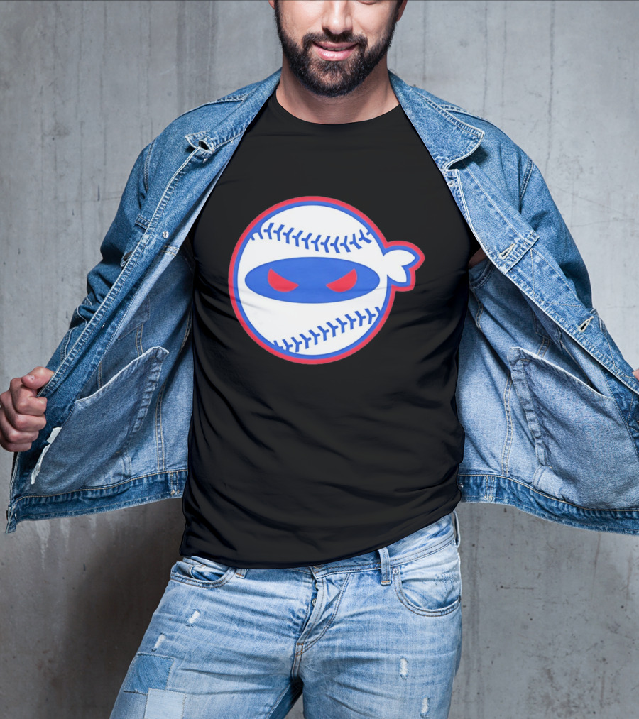 Pitching Ninja Baseball Eyes Atlanta T-Shirt