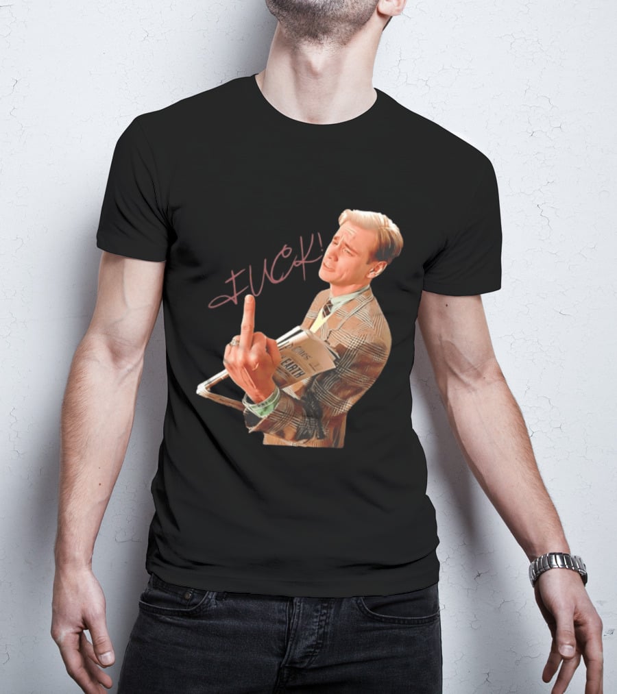 Jim Carrey Truman Show Middle Finger Meme Fuck Scene T-Shirt