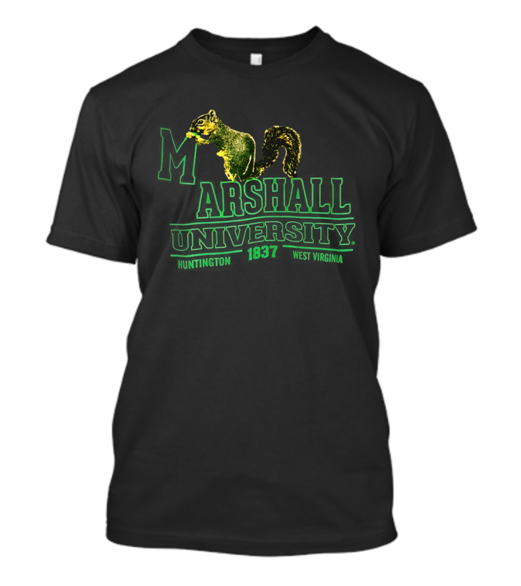 Marshall University Squirrel Huntington West Virginia 1837 T-Shirt
