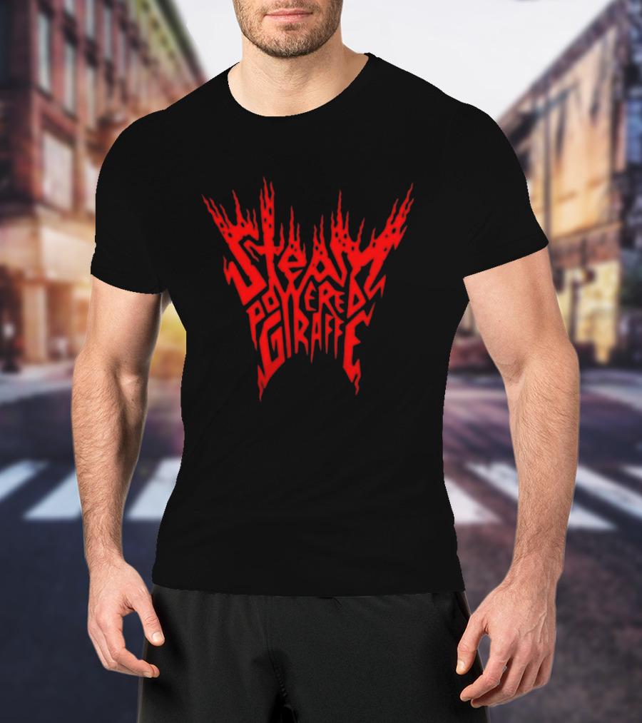 Steam Powered Giraffe Red Flame T-Shirt