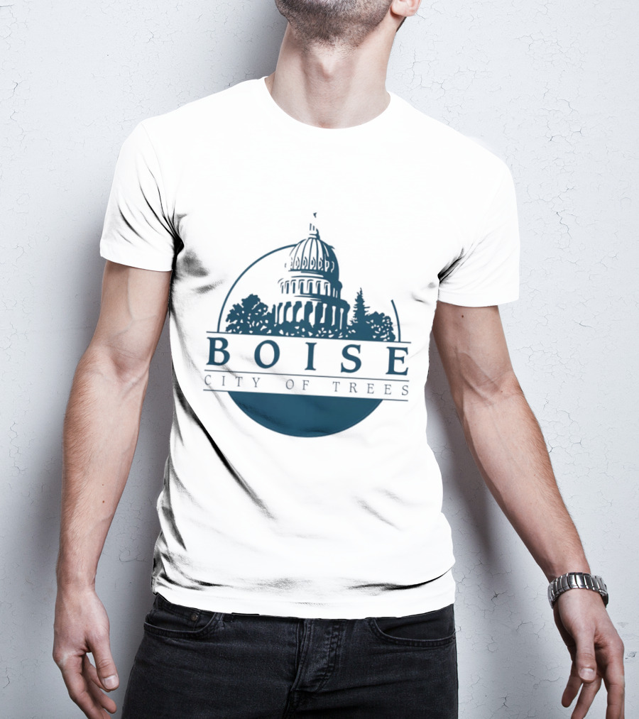 Boise City Of Trees Capitol Building Skyline T-Shirt