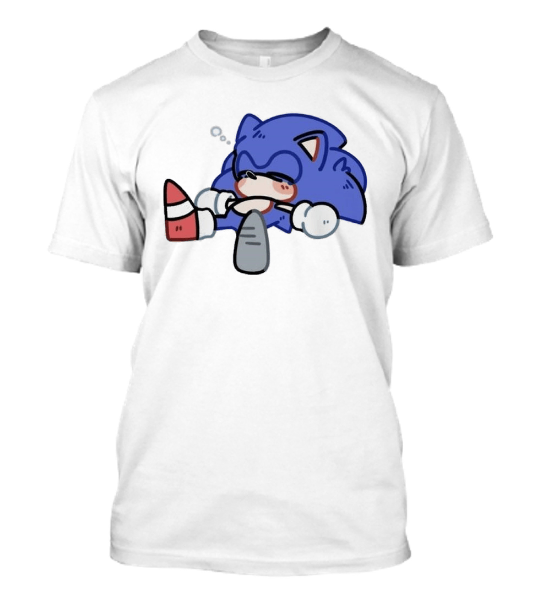 Chibi Sanic The Hedgehog Sleeping Kawaii 2026 T-Shirt
