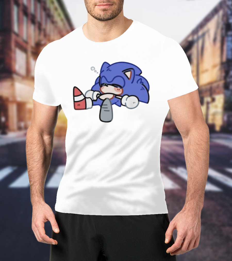 Chibi Sanic The Hedgehog Sleeping Kawaii 2026 T-Shirt