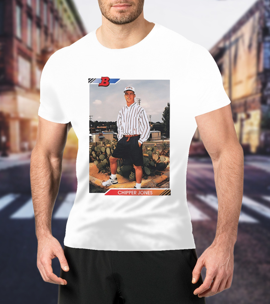 Chipper Jones Rookie Card Braves Baseball Legend T-Shirt