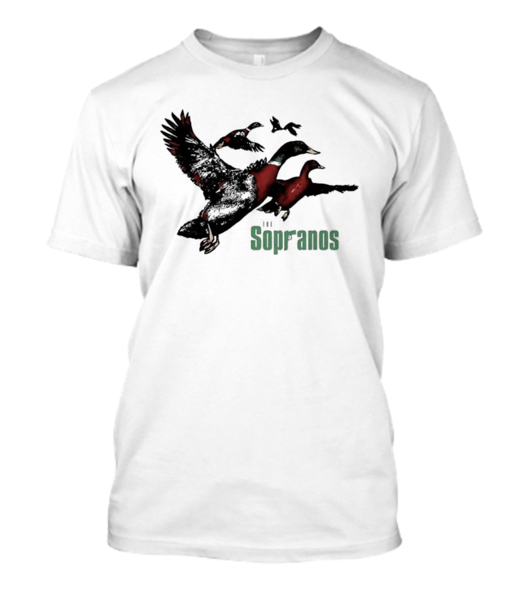 Sopranos Ducks Dr Melfi Depression Mallard Classic TV Series Reference T-Shirt