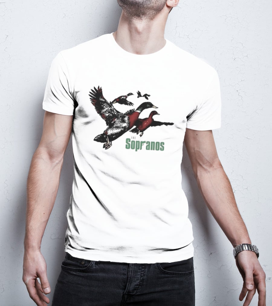 Sopranos Ducks Dr Melfi Depression Mallard Classic TV Series Reference T-Shirt
