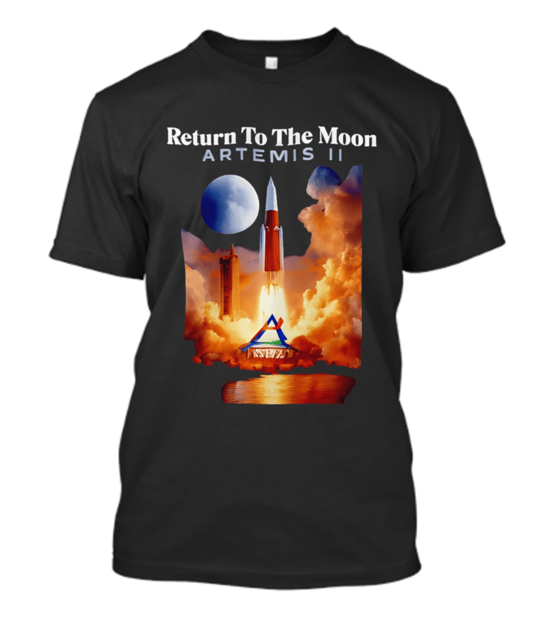 Artemis II Return To The Moon Rocket Launch NASA Mission T-Shirt