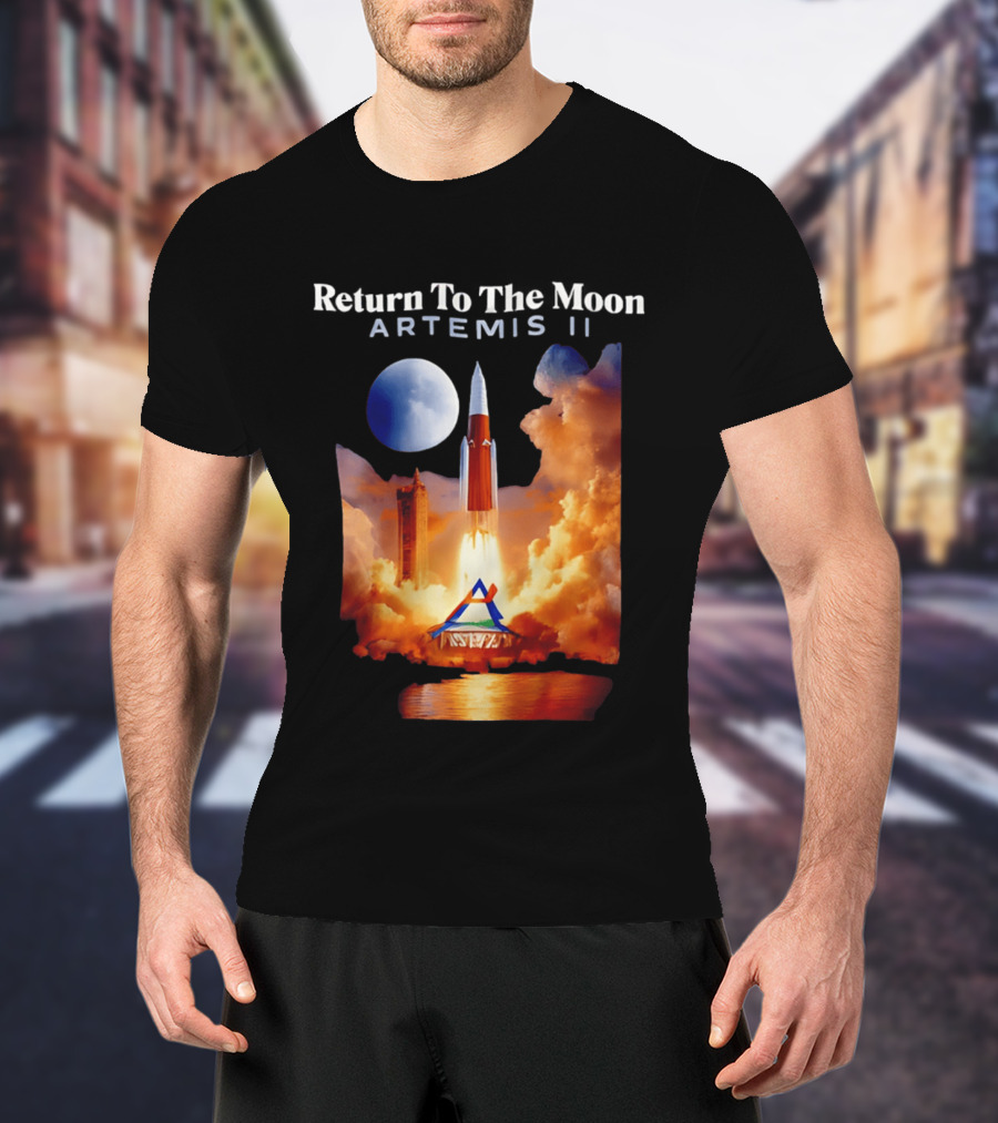 Artemis II Return To The Moon Rocket Launch NASA Mission T-Shirt