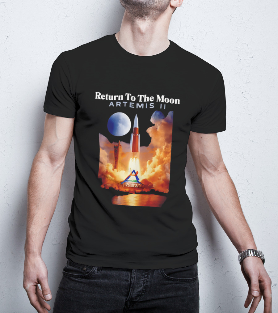 Artemis II Return To The Moon Rocket Launch NASA Mission T-Shirt