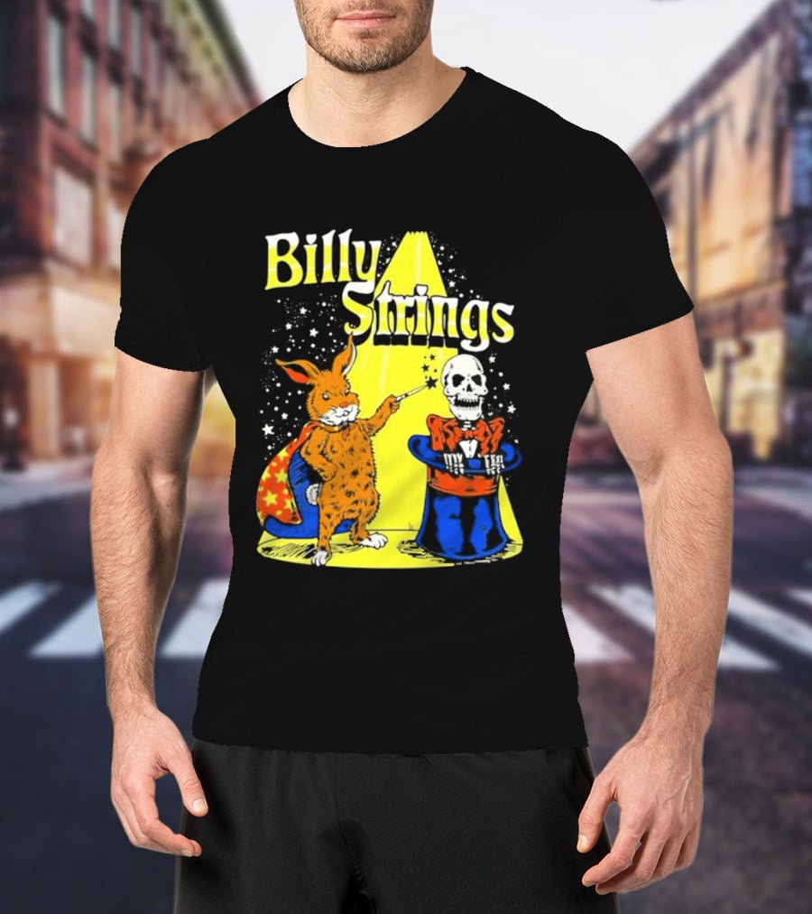 Billy Strings Rabbit Magician Skeleton Star Cape T-Shirt