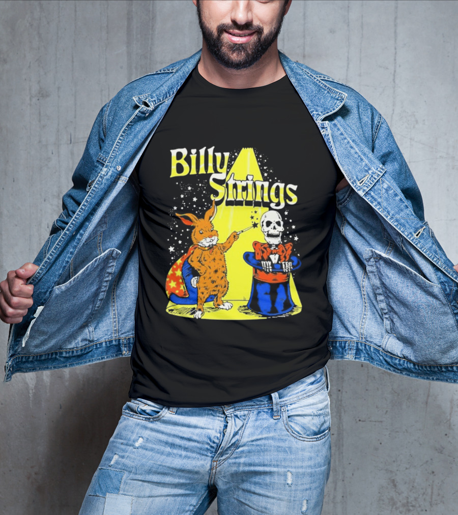 Billy Strings Rabbit Magician Skeleton Star Cape T-Shirt