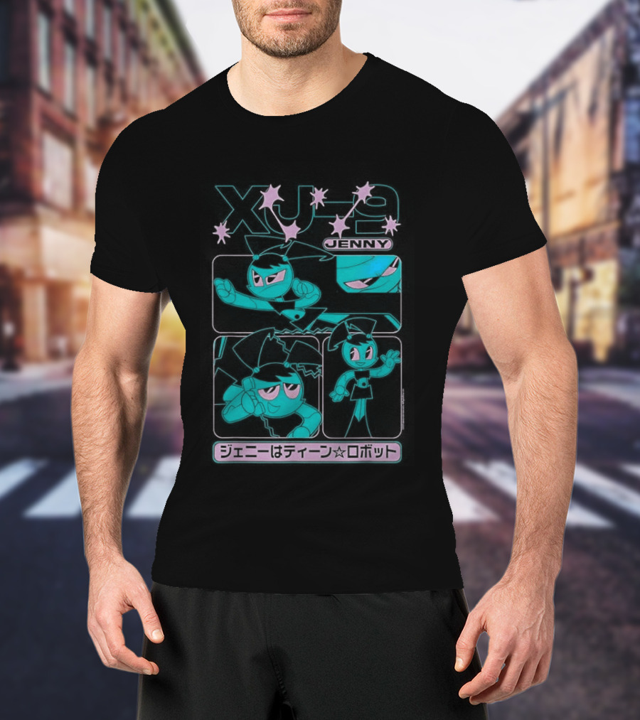My Life As A Teenage Robot XJ 9 Kanji Retro Cartoon T-Shirt