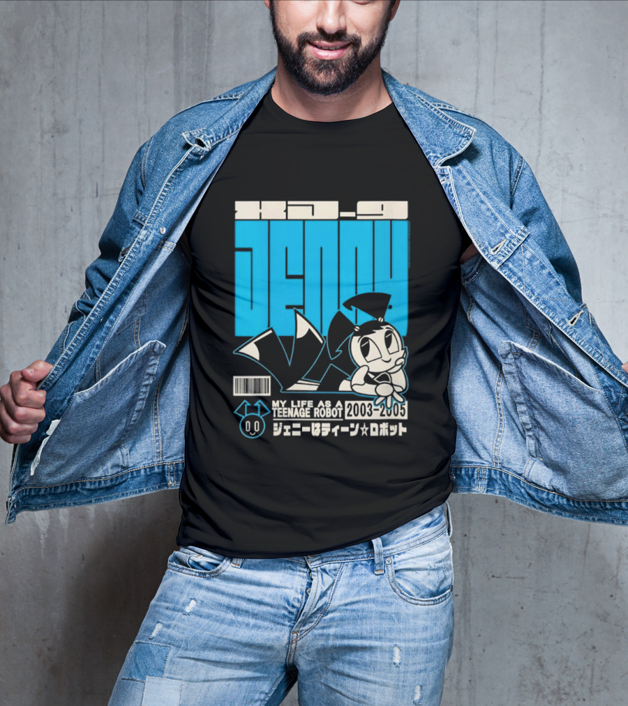 Jenny Kanji My Life As A Teenage Robot 2003 2005 Retro Manga Anime T-Shirt