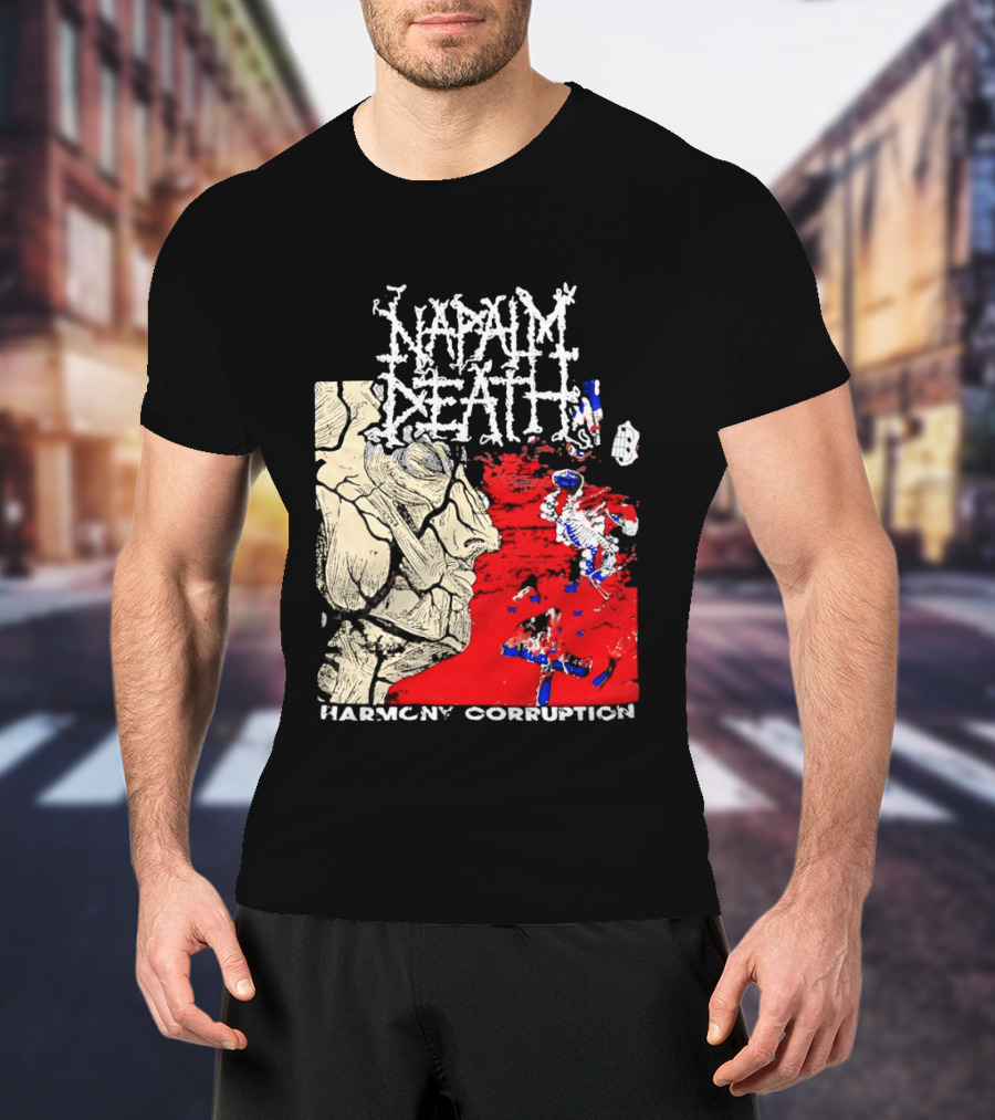 Napalm Death Harmony Corruption Abstract T-Shirt