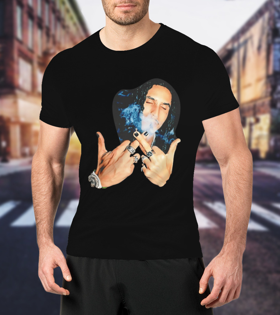 Brazil Matue Smoking Cigarette With Rings And Smoke T-Shirt